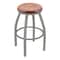 Holland Bar Stool Co 25" Swivel Counter Stool, Nickel Finish, Med Maple Seat X802 - alternate 1